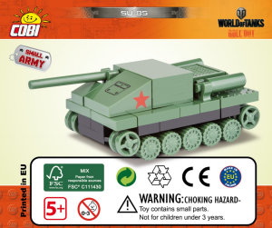 Návod Cobi set 3020 World of Tanks SU-85 (nano)