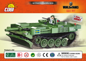 Käyttöohje Cobi set 3023 World of Tanks Stridsvagn 103