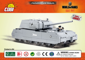 Handleiding Cobi set 3024 World of Tanks Panzer VIII Maus