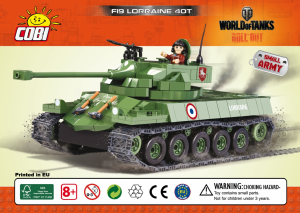 Hướng dẫn sử dụng Cobi set 3025 World of Tanks F19 Lorraine 40T