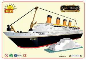 Kullanım kılavuzu Cobi set 1912 Titanic RMS