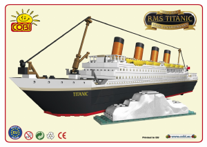 Kullanım kılavuzu Cobi set 1913 Titanic RMS