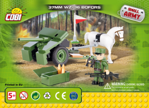 Manuale Cobi set 2184 Small Army WWII Bofors 37mm wz.36