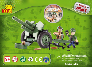 Manual Cobi set 2342 Small Army WWII Howitzer M30