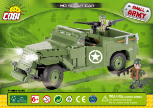 Handleiding Cobi set 2368 Small Army WWII M3 verkenningsvoertuig