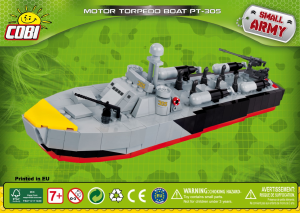 Manual Cobi set 2376 Small Army WWII Patrol torpedo boat PT-305