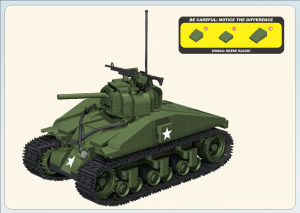 Handleiding Cobi set 2437 Small Army WWII M4 Sherman