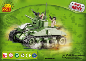 Manuál Cobi set 2443 Small Army WWII M4 Sherman