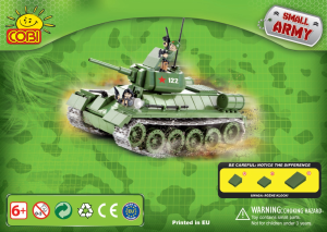Rokasgrāmata Cobi set 2444 Small Army WWII T-34/76