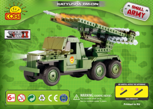 Rokasgrāmata Cobi set 2448 Small Army WWII Katiusza BM-13N