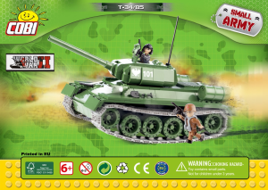 Vadovas Cobi set 2452 Small Army WWII T-34/85