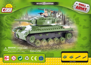 Bruksanvisning Cobi set 2457 Small Army WWII Chaffee M24