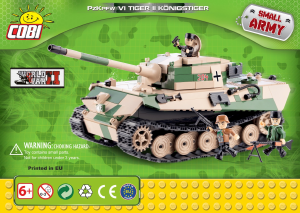 Manuale Cobi set 2460 Small Army WWII Tiger II Pz.Kpfw. VI B Konigstiger