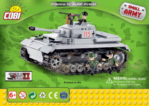 Manual Cobi set 2461 Small Army WWII Panzer IV ausf. F1/G/H