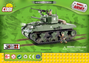 Manuál Cobi set 2464 Small Army WWII Sherman M4A1