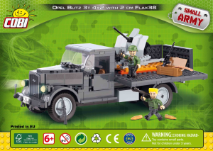 Manual Cobi set 2468 Small Army WWII Opel Blitz 3t with Flak 38