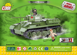 Manuale Cobi set 2470 Small Army WWII T-34/76 1942