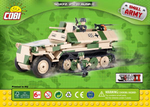 Manual Cobi set 2472 Small Army WWII Sd.Kfz. 251/10 ausf. C