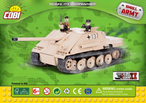 Käyttöohje Cobi set 2473 Small Army WWII Sd.Kfz. 173 Jagdpanther