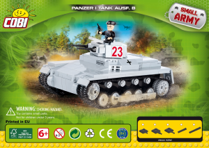 Hướng dẫn sử dụng Cobi set 2474 Small Army WWII Panzer I ausf. B