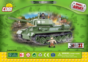 Priročnik Cobi set 2476 Small Army WWII T-34/85