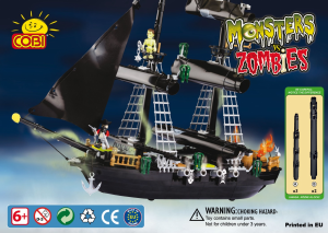 Manual Cobi set 28300 Monsters vs Zombies Ghost ship