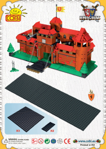 Handleiding Cobi set 27701 Knights Kasteel