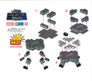 Bedienungsanleitung Cobi set 1210 Galactic Wars Galileo - Flying saucer