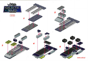 Manual Cobi set 1212 Galactic Wars Oberon - Alcor space patrol