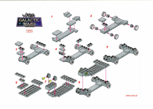 Manual Cobi set 1231 Galactic Wars Phoenix - Combat space craft