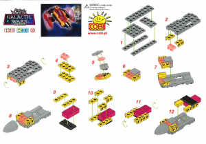 Bedienungsanleitung Cobi set 1311 Galactic Wars Batrix - Attack racer