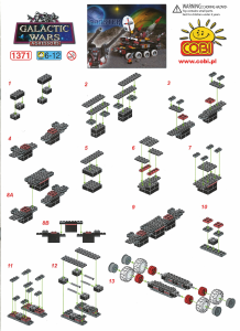 Manual Cobi set 1371 Galactic Wars Monster - Mega destroyer