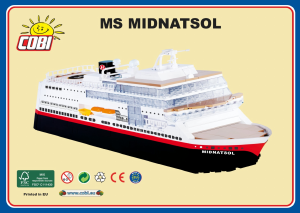 Käyttöohje Cobi set 01282 Ferries MS Midnatsol