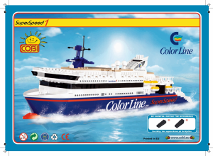 Bedienungsanleitung Cobi set 01926 Ferries Color Line Superspeed