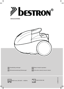 Manual Bestron ABG500WBE Rondo Vacuum Cleaner