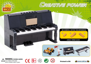 Handleiding Cobi set 20502 Creative Power Piano