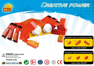 Manual Cobi set 20650 Creative Power Crab