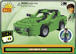 Instrukcja Cobi set 28225 Ben 10 Samochód Kevina