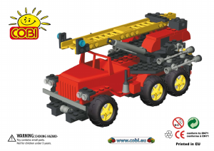 Bedienungsanleitung Cobi set 1430 Action Town Feuerwehrauto