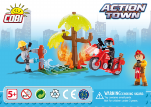 Handleiding Cobi set 1460 Action Town Politiewagen