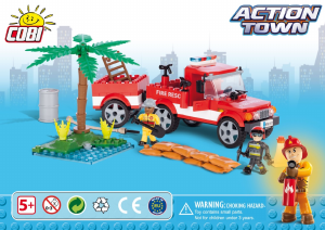Bedienungsanleitung Cobi set 1463 Action Town Feuerwehrauto