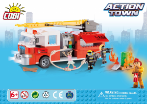 Handleiding Cobi set 1465 Action Town Brandweerwagen