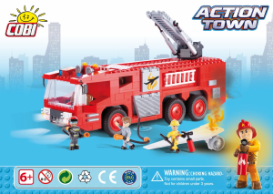 Handleiding Cobi set 1467 Action Town Vliegveldbrandweerwagen