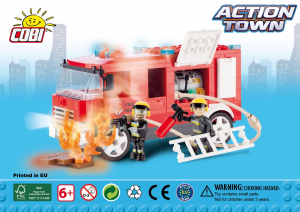 Handleiding Cobi set 1469 Action Town Brandweerwagen