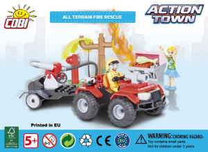 Bedienungsanleitung Cobi set 1476 Action Town All terrain fire rescue