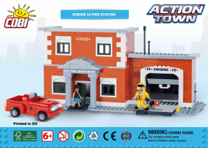 Manual Cobi set 1477 Action Town Fire station