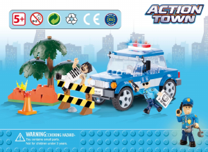 Handleiding Cobi set 1562 Action Town Politiewagen