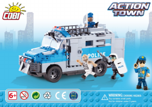 Manual Cobi set 1564 Action Town Police armoured vehicle
