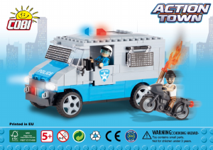 Handleiding Cobi set 1568 Action Town Pantservoertuig