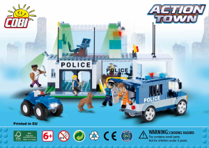 Manual Cobi set 1574 Action Town Police headquarters